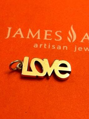 James Avery Sterling Silver 'Love' Pendant